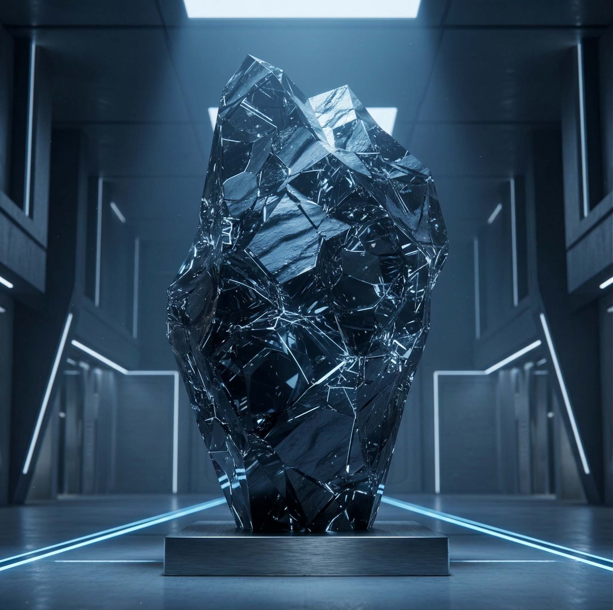 AI Neural Architecture Sculpture